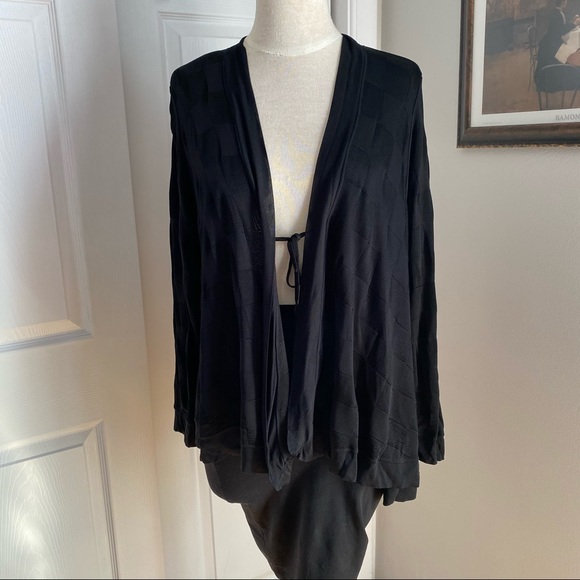 GIORGIO ARMANI BASKET WEAVE OPEN CARDIGAN - Picture 2 of 13